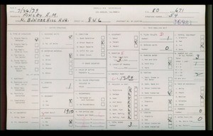 WPA household census for 846 N BUNKER HILL, Los Angeles