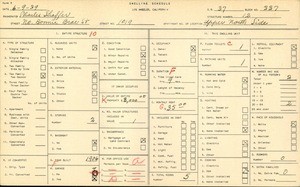WPA household census for 1019 NORTH BONNIE BREA STREET, Los Angeles