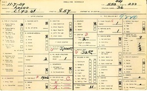 WPA household census for 857 E 43RD, Los Angeles