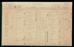 WPA household census for 529 W 2ND STREET, Los Angeles