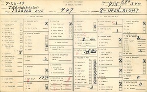 WPA household census for 947 ISLAND AVE, Los Angeles County