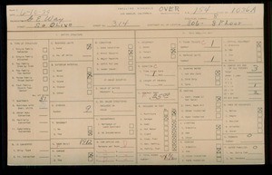 WPA household census for 314 S OLIVE, Los Angeles
