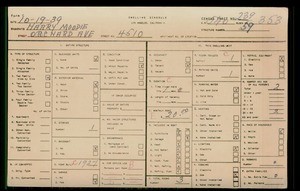 WPA household census for 4510 ORCHARD, Los Angeles County