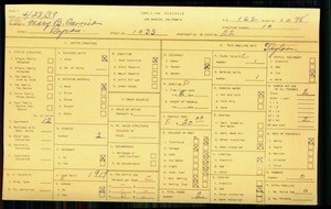WPA household census for 1033 BYRAM ST, Los Angeles