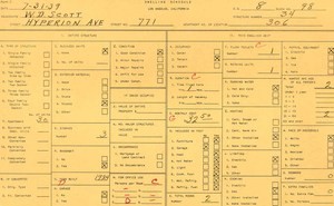 WPA household census for 771 HYPERION, Los Angeles