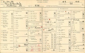 WPA household census for 836 WATERLOO STREET, Los Angeles