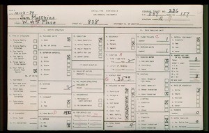 WPA household census for 838 W 40TH PL, Los Angeles County