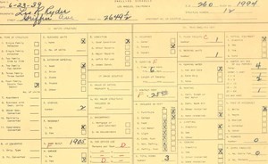 WPA household census for 2649 GRIFFIN, Los Angeles