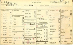WPA household census for 1039 E 43RD, Los Angeles