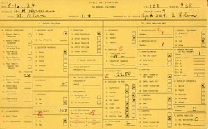 WPA household census for 119 N OLIVE, Los Angeles