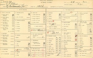 WPA household census for 1438 N CORONADO ST, Los Angeles