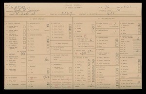 WPA household census for 2007 W 3RD ST, Los Angeles