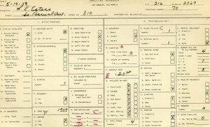 WPA household census for 810 S BERNAL AVE, Los Angeles