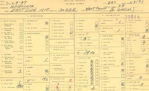 WPA household census for 3023 EASTSIDE, Los Angeles