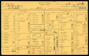 WPA household census for 483 SO FICKETT, Los Angeles