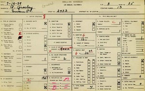 WPA household census for 2933 SWAN, Los Angeles