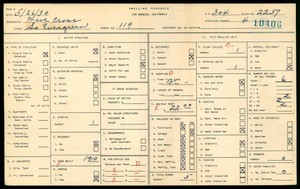 WPA household census for 119 SO EVERGREEN, Los Angeles