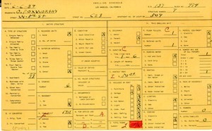 WPA household census for 623 W 5TH, Los Angeles