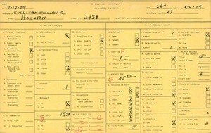 WPA household census for 2433 HOUSTON, Los Angeles