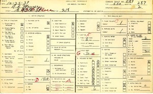 WPA household census for 218 E 43RD, Los Angeles