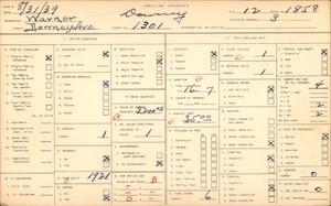 WPA household census for 1301 Downey Avenue, Los Angeles County