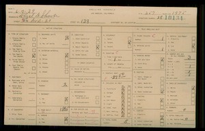 WPA household census for 138 N 20TH AVENUE, Los Angeles