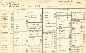 WPA household census for 934 WEST 64TH STREET, Los Angeles County