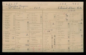 WPA household census for 524 W 3RD, Los Angeles