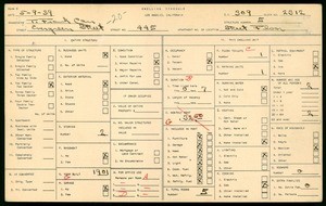 WPA household census for 445 EVERGREEN AVE, Los Angeles