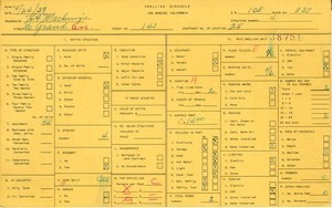 WPA household census for 141 N GRAND, Los Angeles