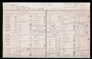 WPA household census for 1113 W 59TH STREET, Los Angeles County