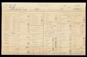 WPA household census for 769 STANFORD, Los Angeles