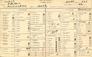 WPA household census for 1602 1/2 ARMACOST AVE, Los Angeles
