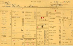 WPA household census for 301 N SAN BENITO, Los Angeles