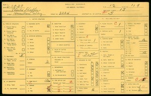 WPA household census for 3224 HAMILTON WAY, Los Angeles