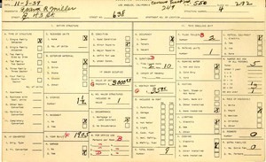 WPA household census for 638 E 43RD, Los Angeles