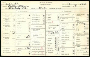 WPA household census for 3029 BERKELEY AVE, Los Angeles
