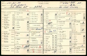WPA household census for 3826 S HILL STREET, Los Angeles County