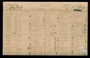 WPA household census for 209 N 23RD AVENUE, Los Angeles