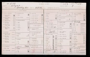 WPA household census for 2516 BARRY, Los Angeles County