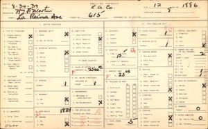 WPA household census for 615 La Reina Avenue, Los Angeles County