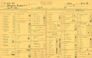 WPA household census for 1328 W 5TH ST, Los Angeles