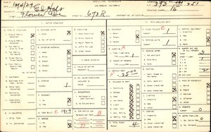 WPA household census for 673 FLOWER AVE, Los Angeles County