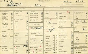 WPA household census for 2510 FOLSOM, Los Angeles