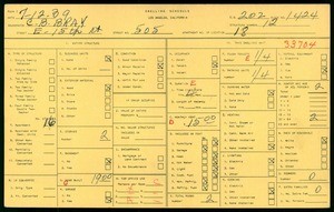 WPA household census for 505 EAST 15TH STREET, Los Angeles
