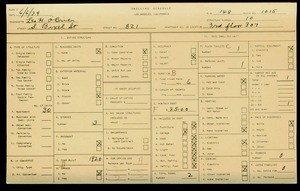 WPA household census for 821 S BIXEL, Los Angeles