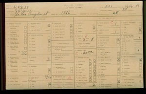 WPA household census for 1316 S LOS ANGELES S, Los Angeles