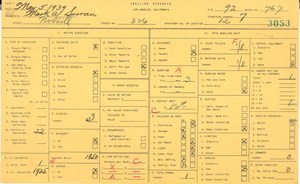 WPA household census for 326 N HILL, Los Angeles
