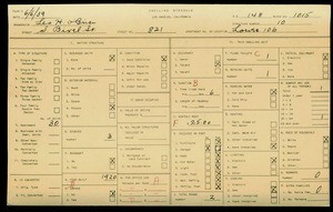 WPA household census for 821 S BIXEL, Los Angeles