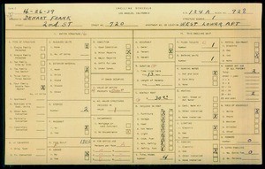 WPA household census for 720 W 2ND ST, Los Angeles